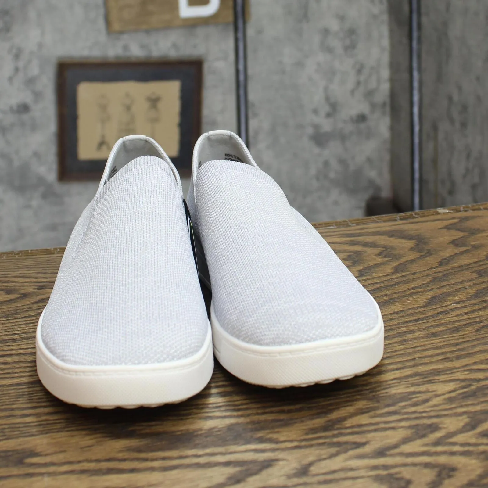 Sonoma Goods For Life Catahoula Womens Low Top Slip-On Shoes Med Gray 9.5M