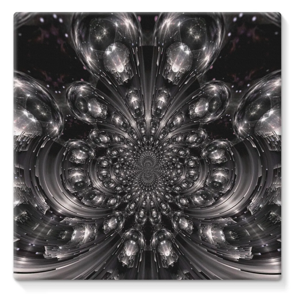 Space Journey Fractal Canvas Wrap