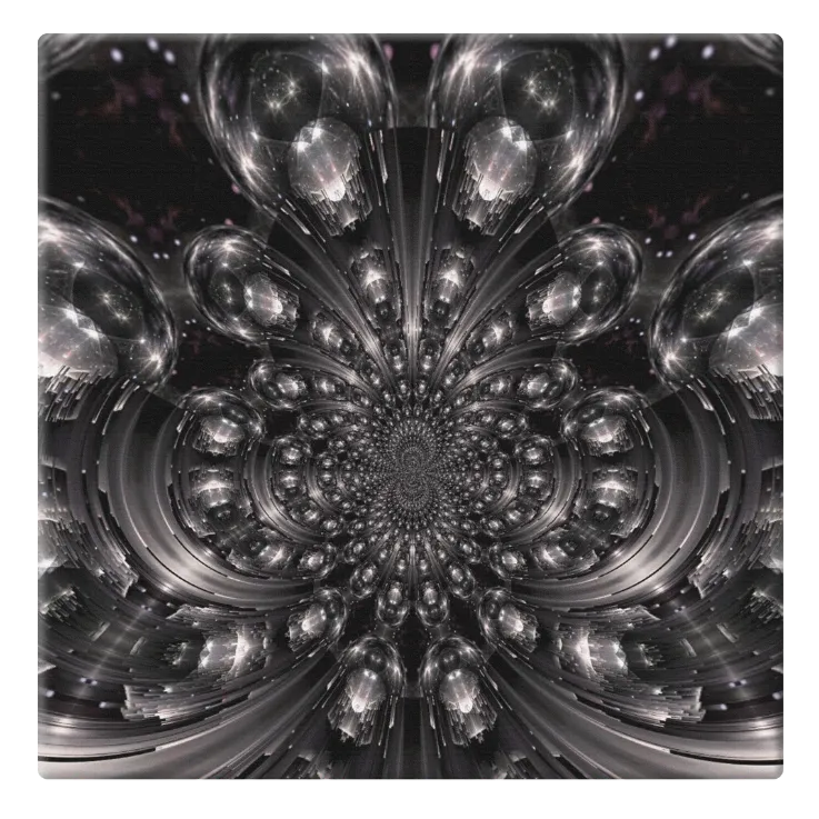 Space Journey Fractal Canvas Wrap