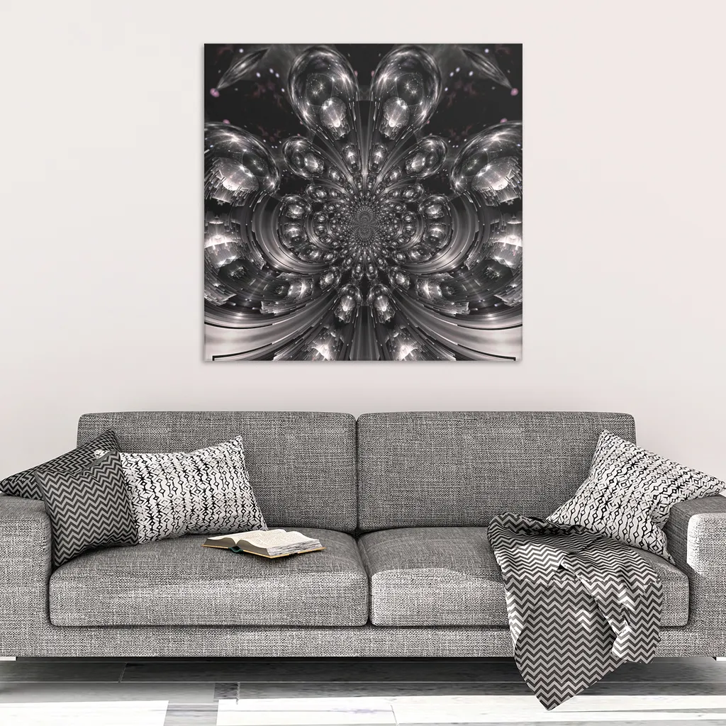 Space Journey Fractal Canvas Wrap