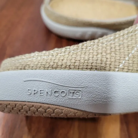 Spenco Siesta Slide Lightweight Slip On Tan Arch Support Size 10