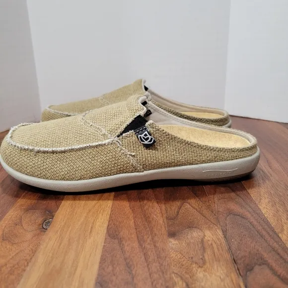 Spenco Siesta Slide Lightweight Slip On Tan Arch Support Size 10