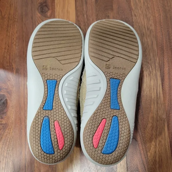 Spenco Siesta Slide Lightweight Slip On Tan Arch Support Size 10