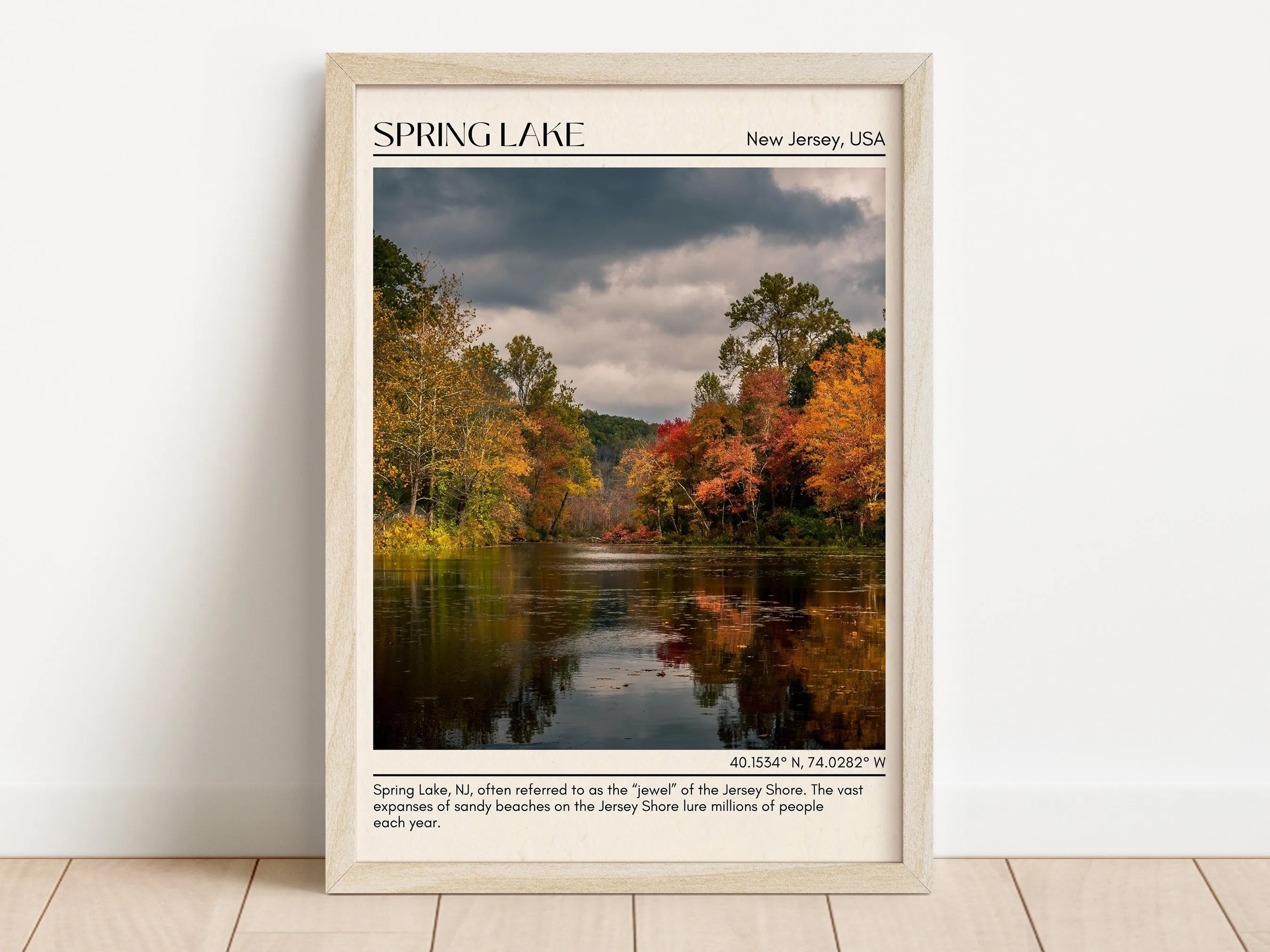 Spring Lake Wall Canvas, USA