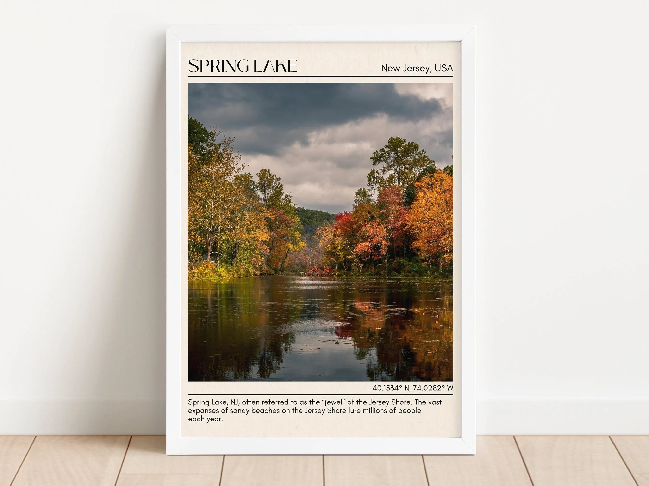 Spring Lake Wall Canvas, USA