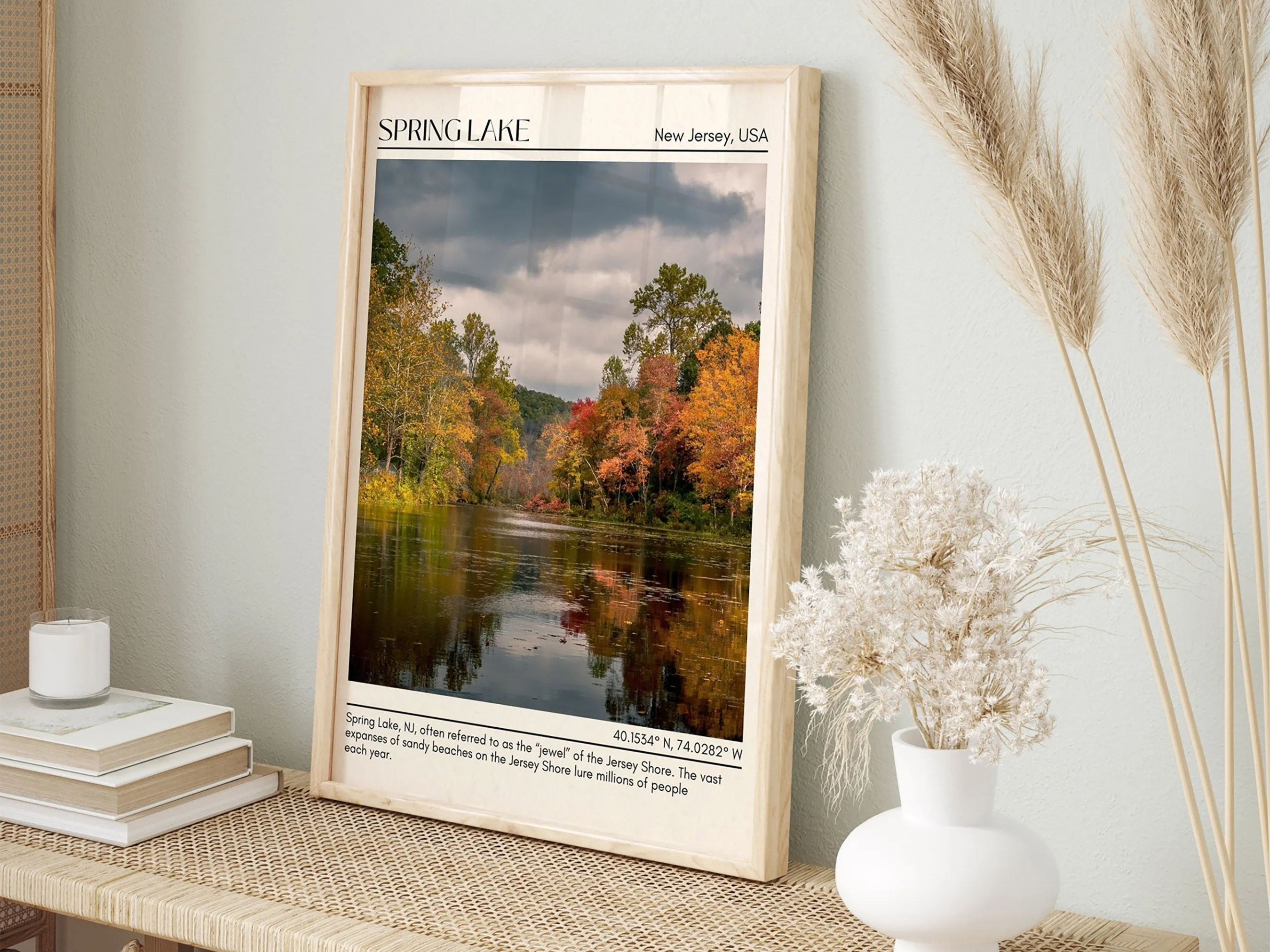 Spring Lake Wall Canvas, USA