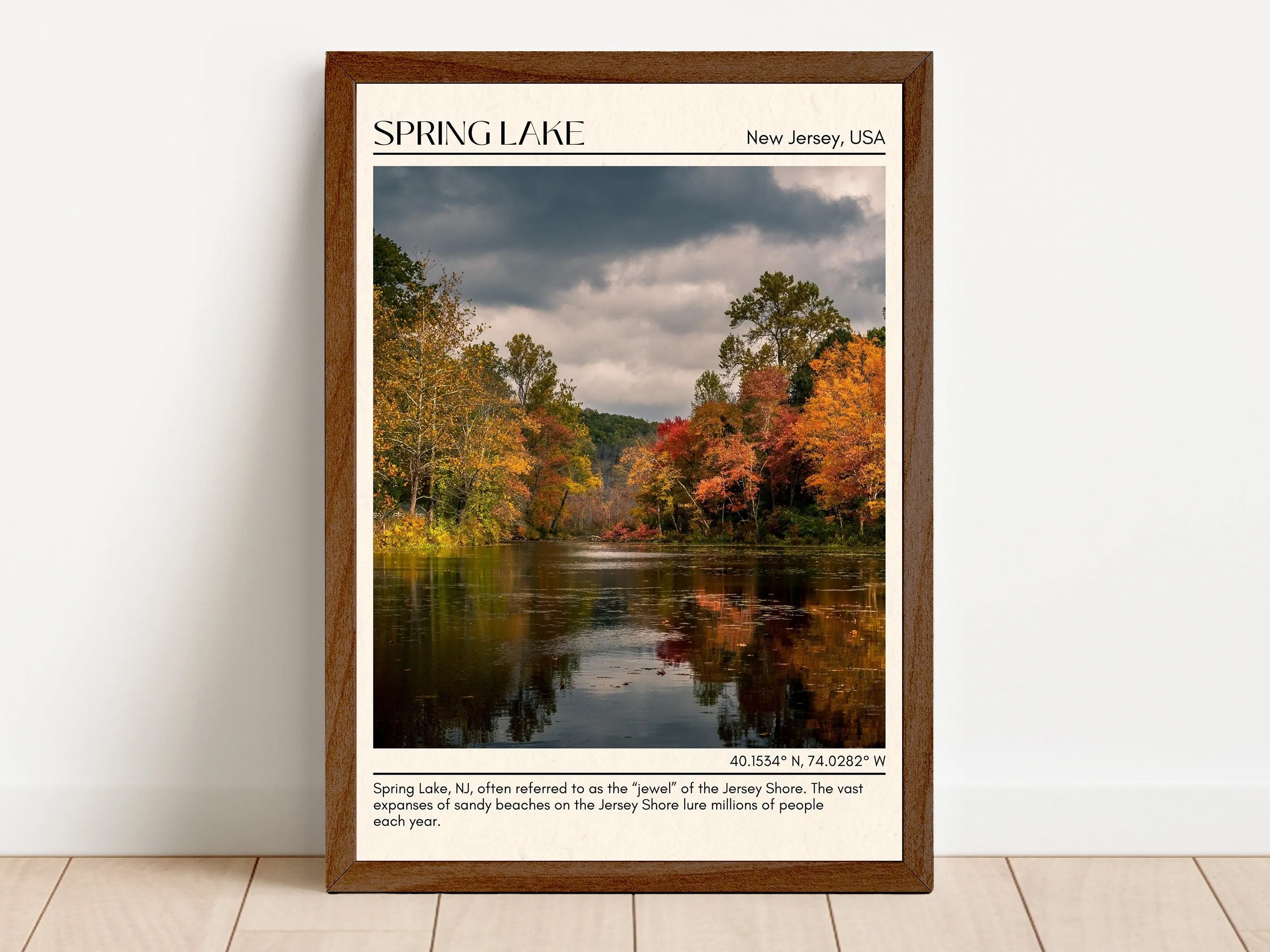 Spring Lake Wall Canvas, USA