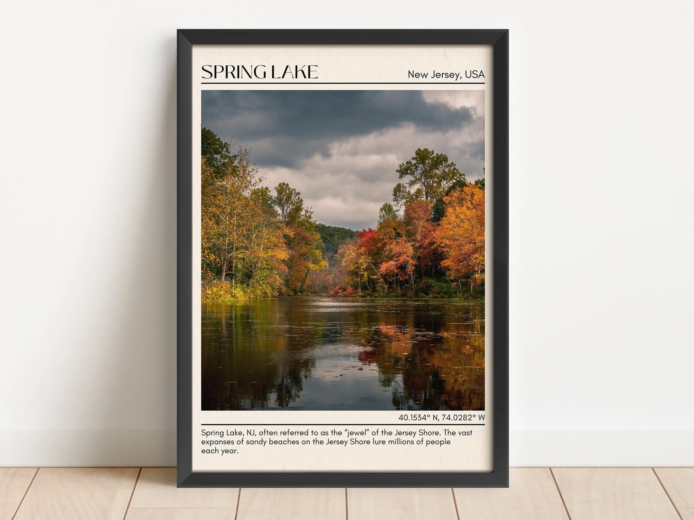 Spring Lake Wall Canvas, USA