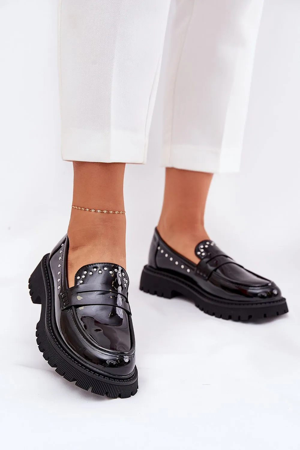 Stylish eco leather moccasins