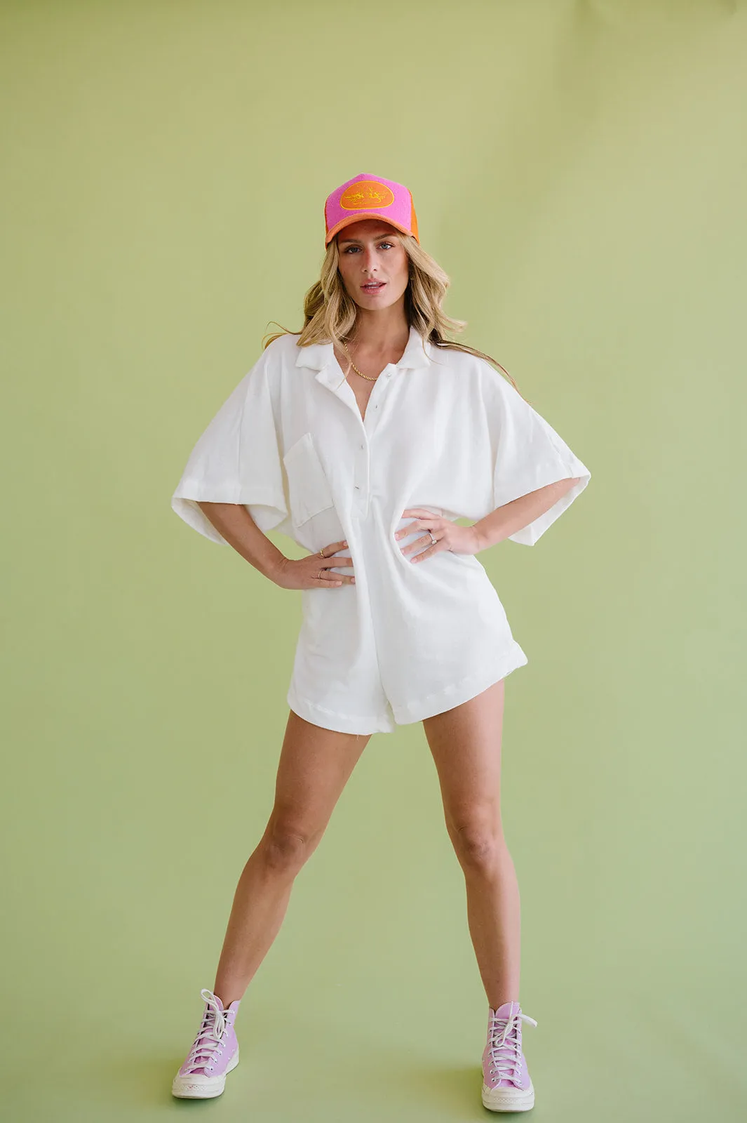 Summer BFF Romper // White