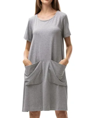 Summer Casual Pockets Cotton Dress