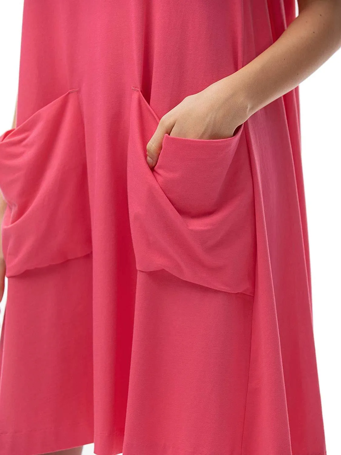 Summer Casual Pockets Cotton Dress