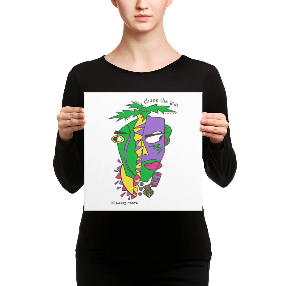 Sunny Spirit Face - Canvas Art