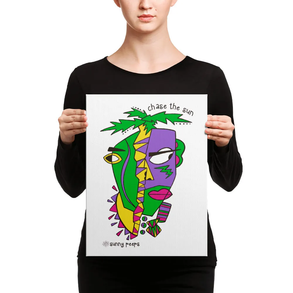 Sunny Spirit Face - Canvas Art
