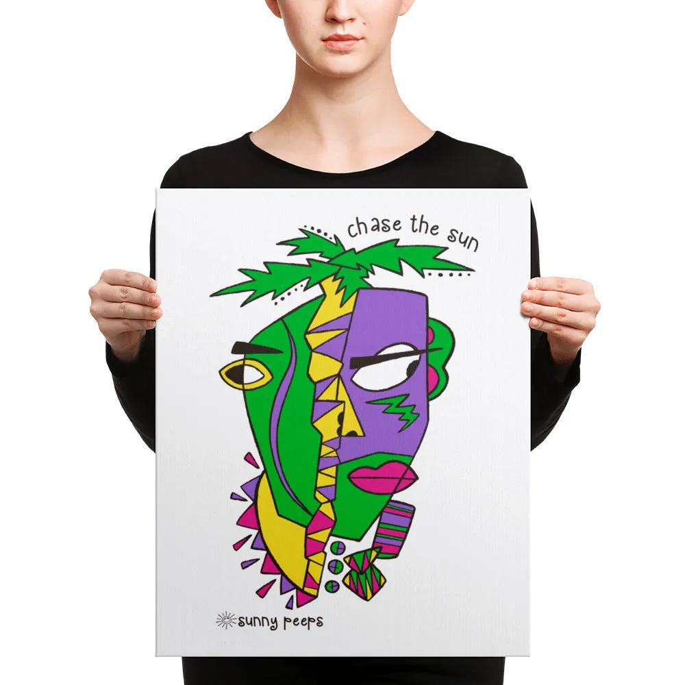 Sunny Spirit Face - Canvas Art