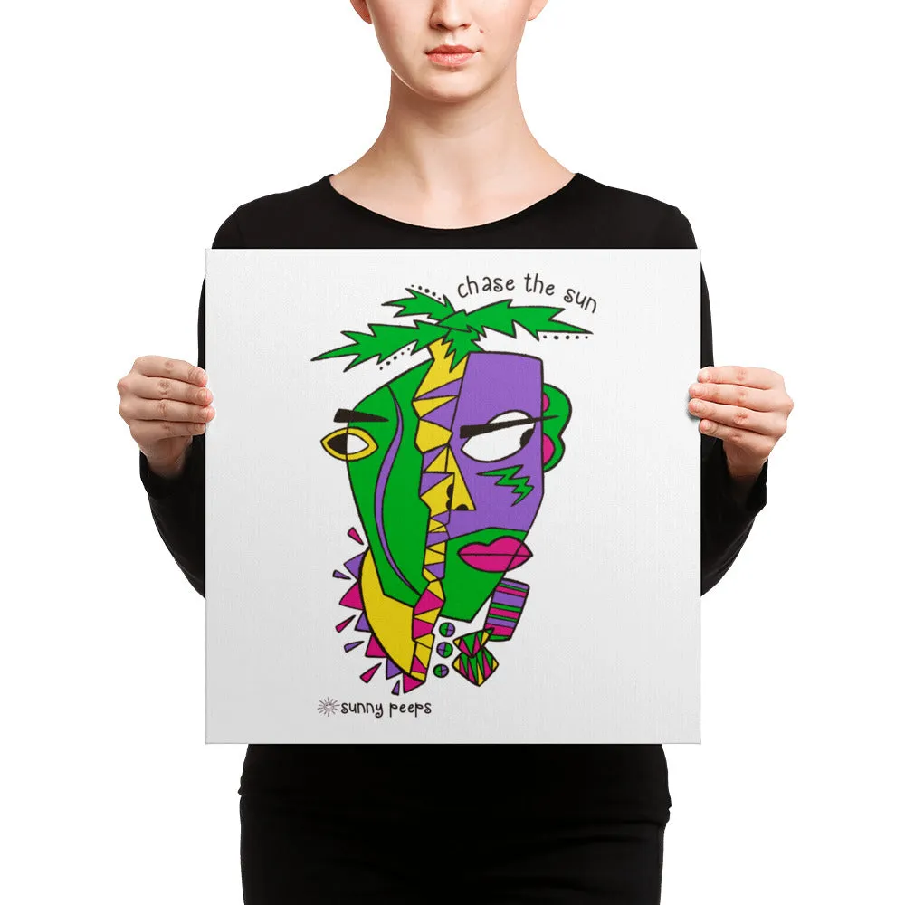 Sunny Spirit Face - Canvas Art