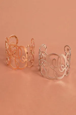 SWIRL PATTERNED CUFF BRACELET