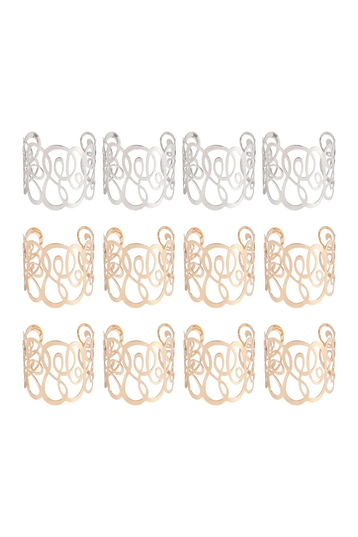 SWIRL PATTERNED CUFF BRACELET