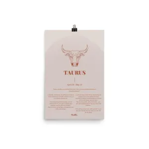 Taurus Zodiac Poster