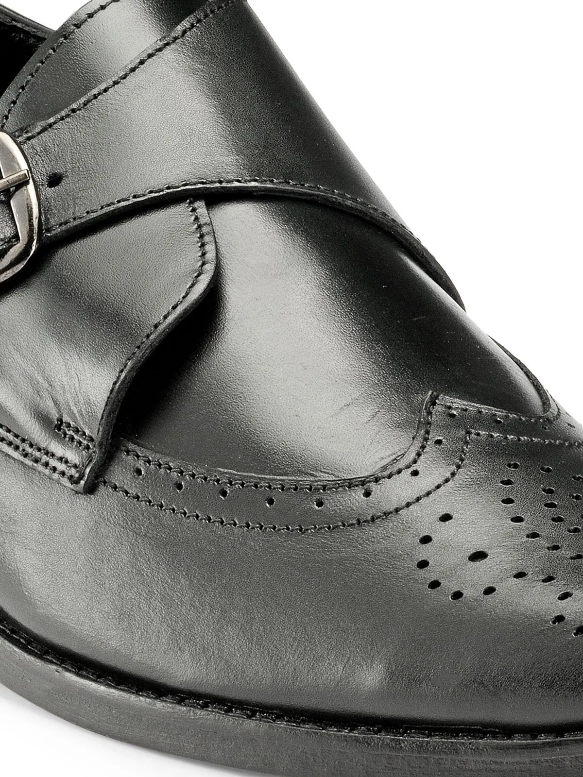 Teakwood Genuine Leather Monk Shoes