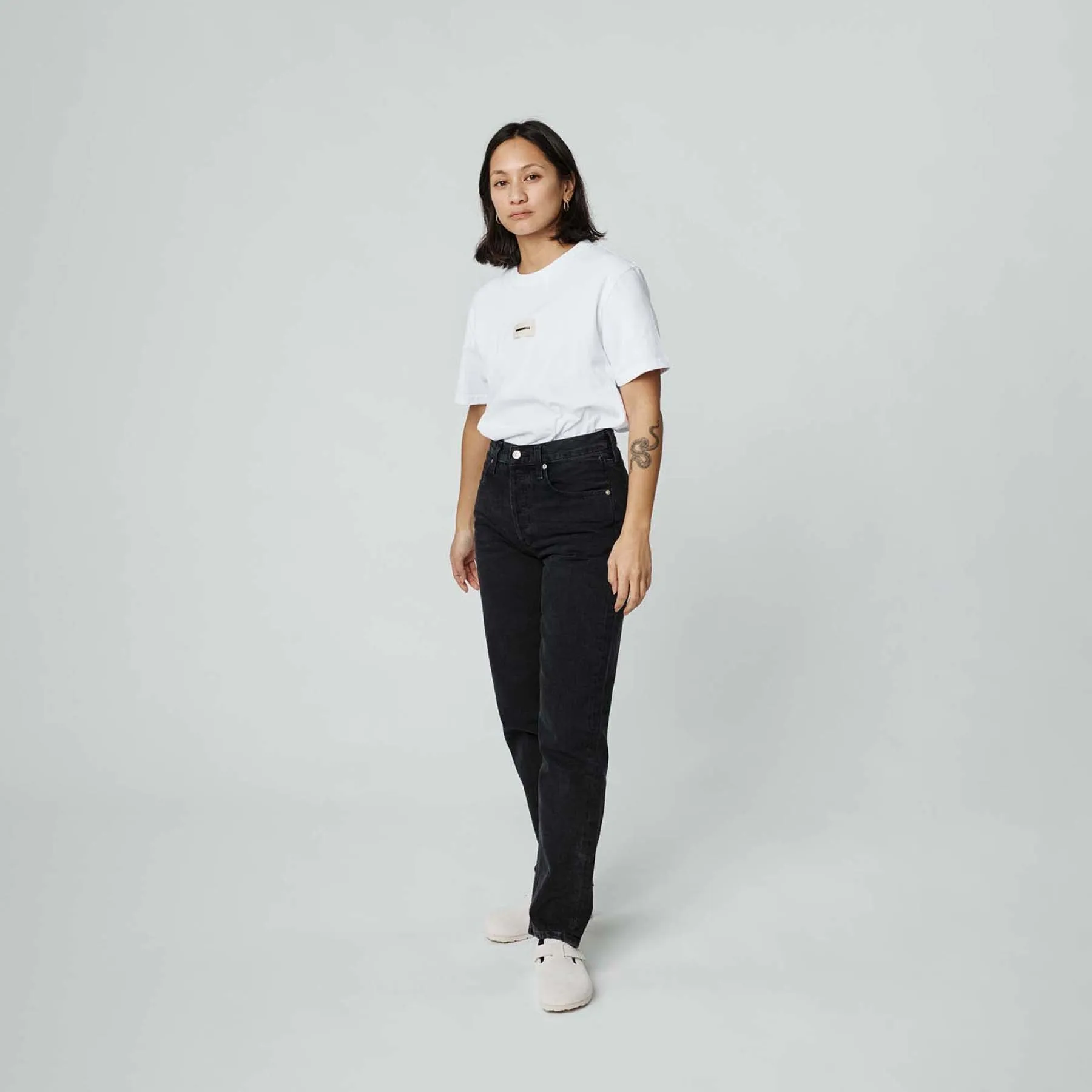 Tee Classic Logo - White