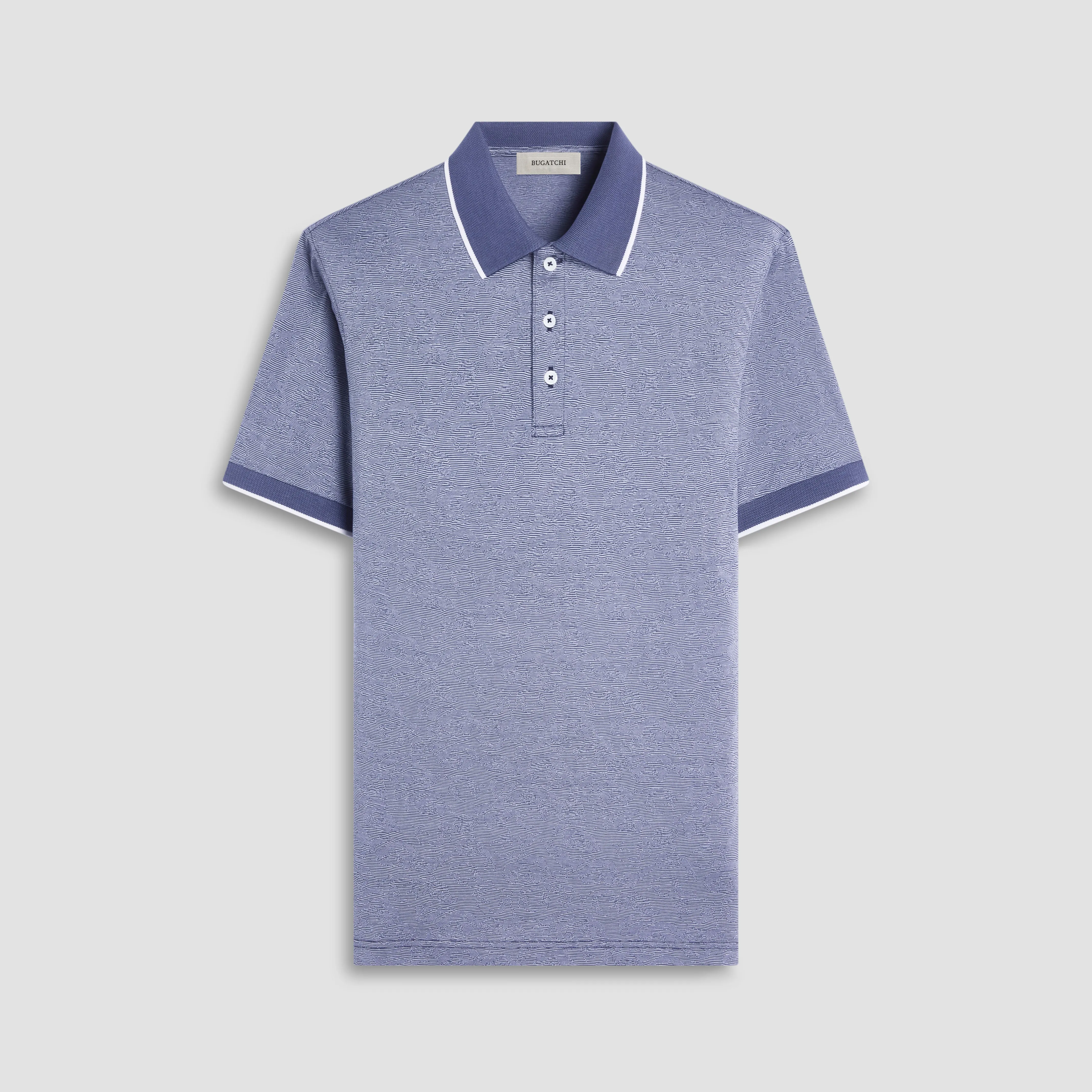 Textured Jacquard Polo Shirt