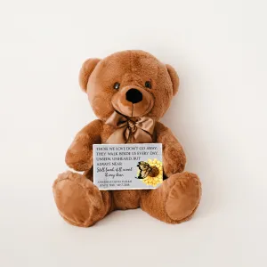 They Walk Beside Us Teddy Bear with PERSONALIZED message card, PRICE INCLUDES FREE SHIPPING