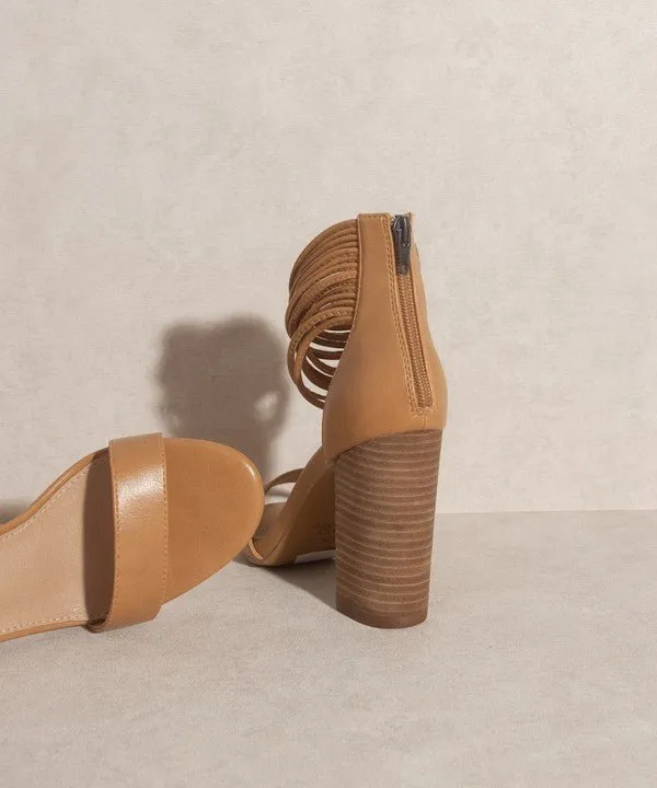 Thick Ankle Strap Block Heel