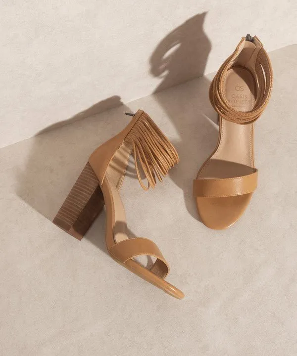 Thick Ankle Strap Block Heel