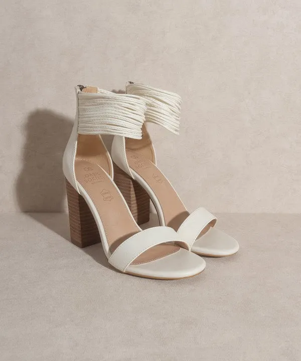 Thick Ankle Strap Block Heel