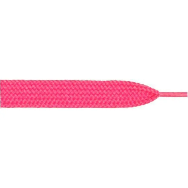 Thick Flat 3/4" - Hot Pink (12 Pair Pack) Shoelaces