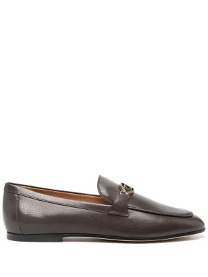 Tod's logo-plaque leather loafers