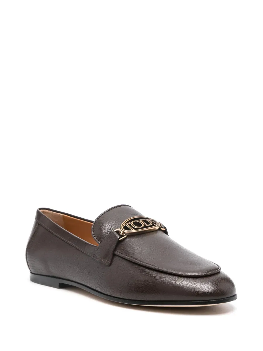 Tod's logo-plaque leather loafers