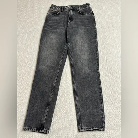 TopShop Gray Mom Jeans Size W28 L34 Streetwear Classic Casual  Minimalist