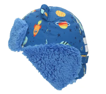 Trapper Hat Dino Blue