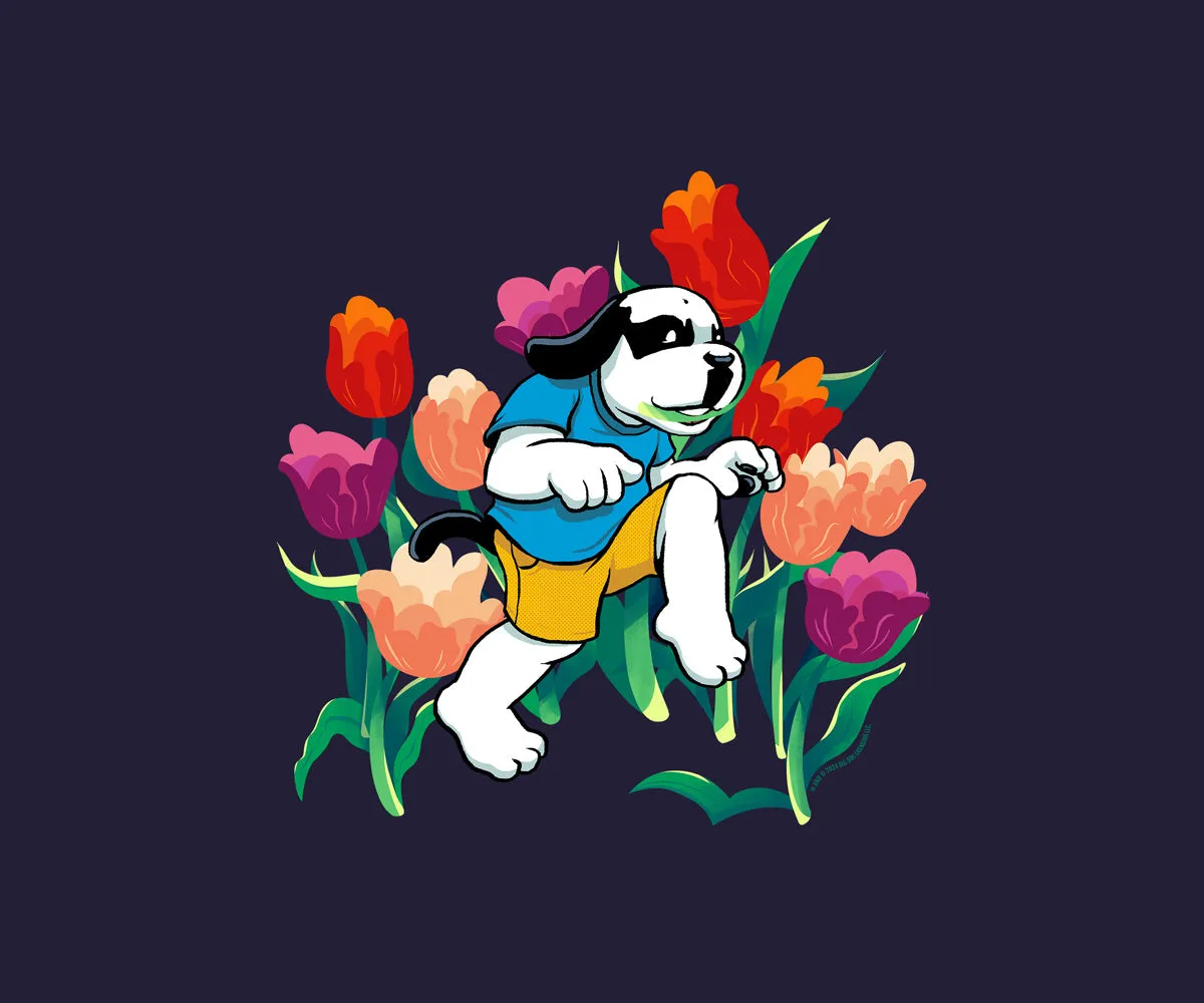 Tulip Dog T-shirt