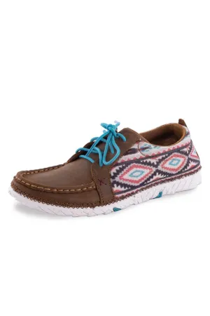 Twisted X Zero-X Moc Toe Ladies Laceup Multi Brown