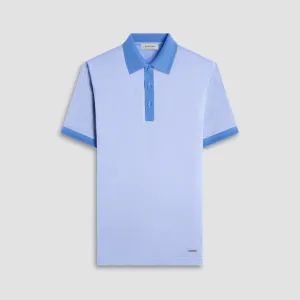 Two-Tone Bird's Eye Polo Shirt