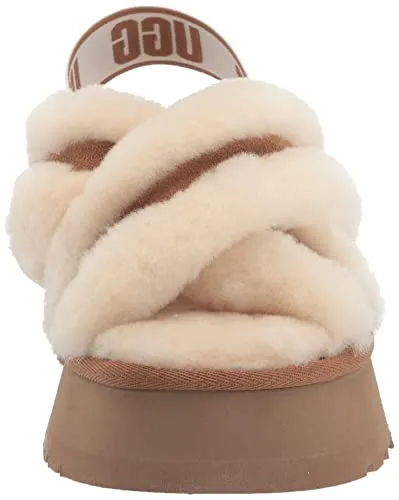UGG Women's Disco Cross Slide Slipper, Chestnut, 8