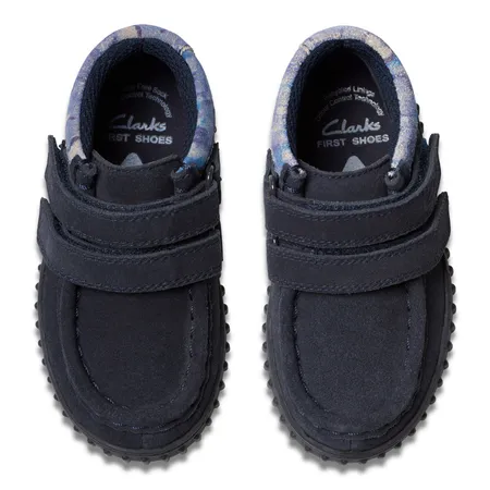 UK 8 Torhill Navy Camo Suede