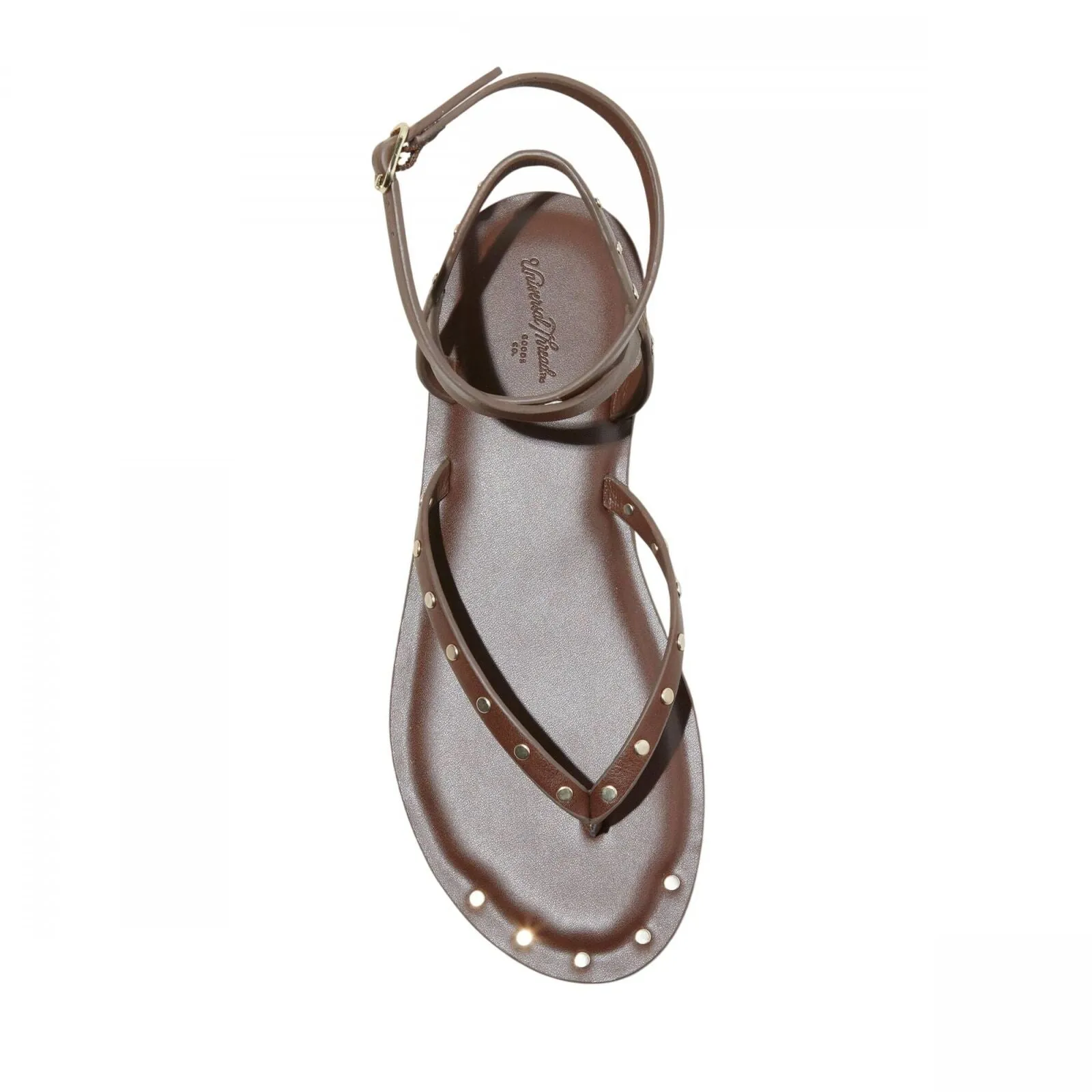 Universal Thread Womens Nikki Studded Thong Sandals 89998544 Brown 6.5M