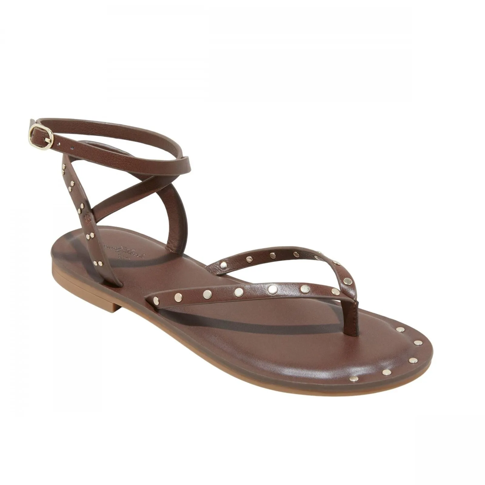 Universal Thread Womens Nikki Studded Thong Sandals 89998544 Brown 6.5M