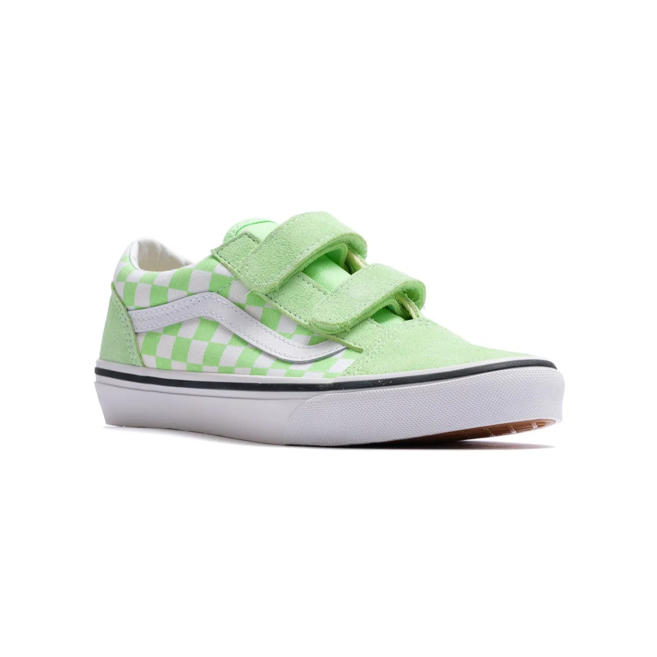 Vans Kids Old Skool V - Color Theory Checkerboard Pistachio Green
