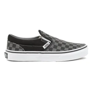 Vans Kids Slip-On - (Checkerboard) Black/Pewter Checkerboard