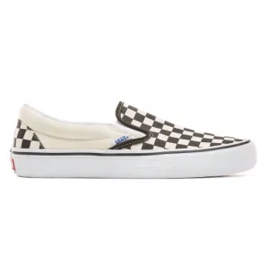 Vans Slip-On Pro Skateboarding Shoe - Checkerboard/Black/White
