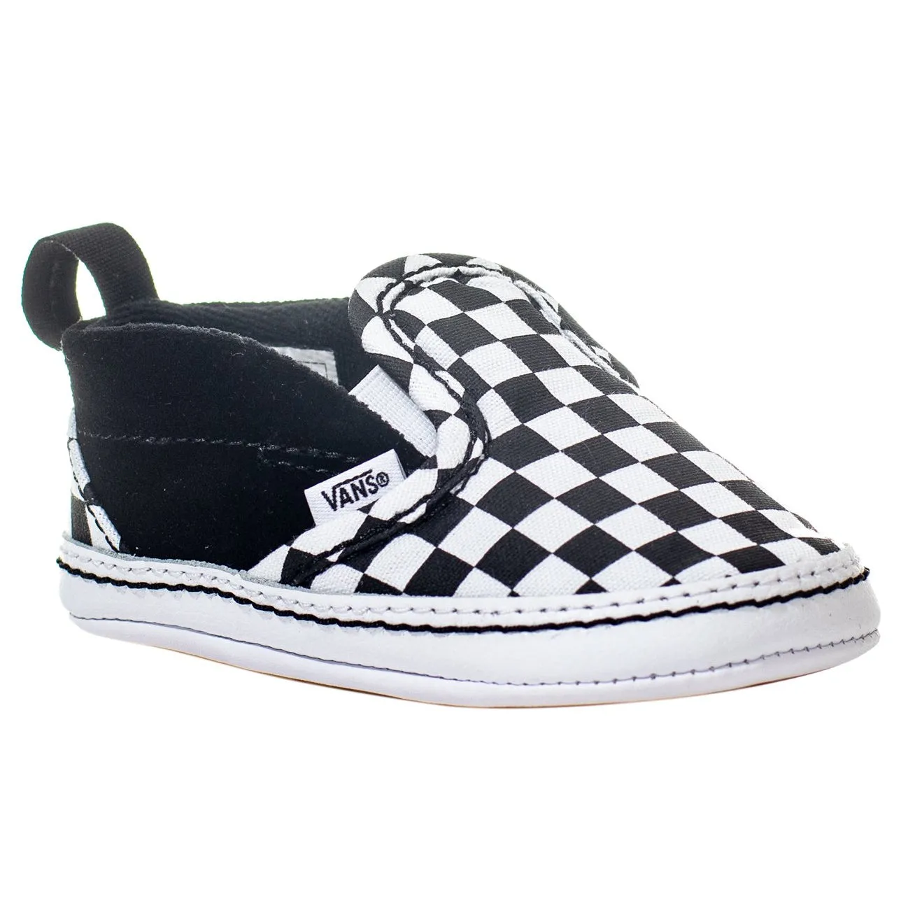 Vans Slip-On V Crib - (Checkerboard) Black/True White