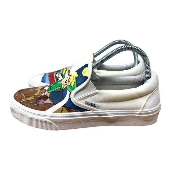 Vans X Nintendo Legend Of Zelda Parisian Classic Slip-On Rare US M 6.5 / W 8