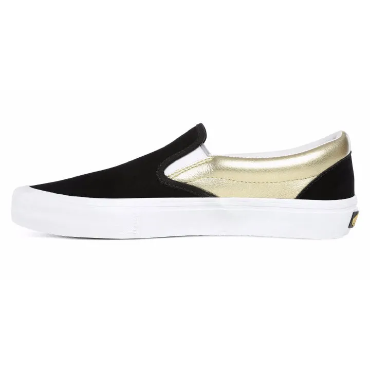 Vans x Shake Junt Slip-On Pro Shoes - Black/Metallic Gold/White