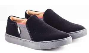 Venenttini Boy's June Black Valvet Casual Shoes