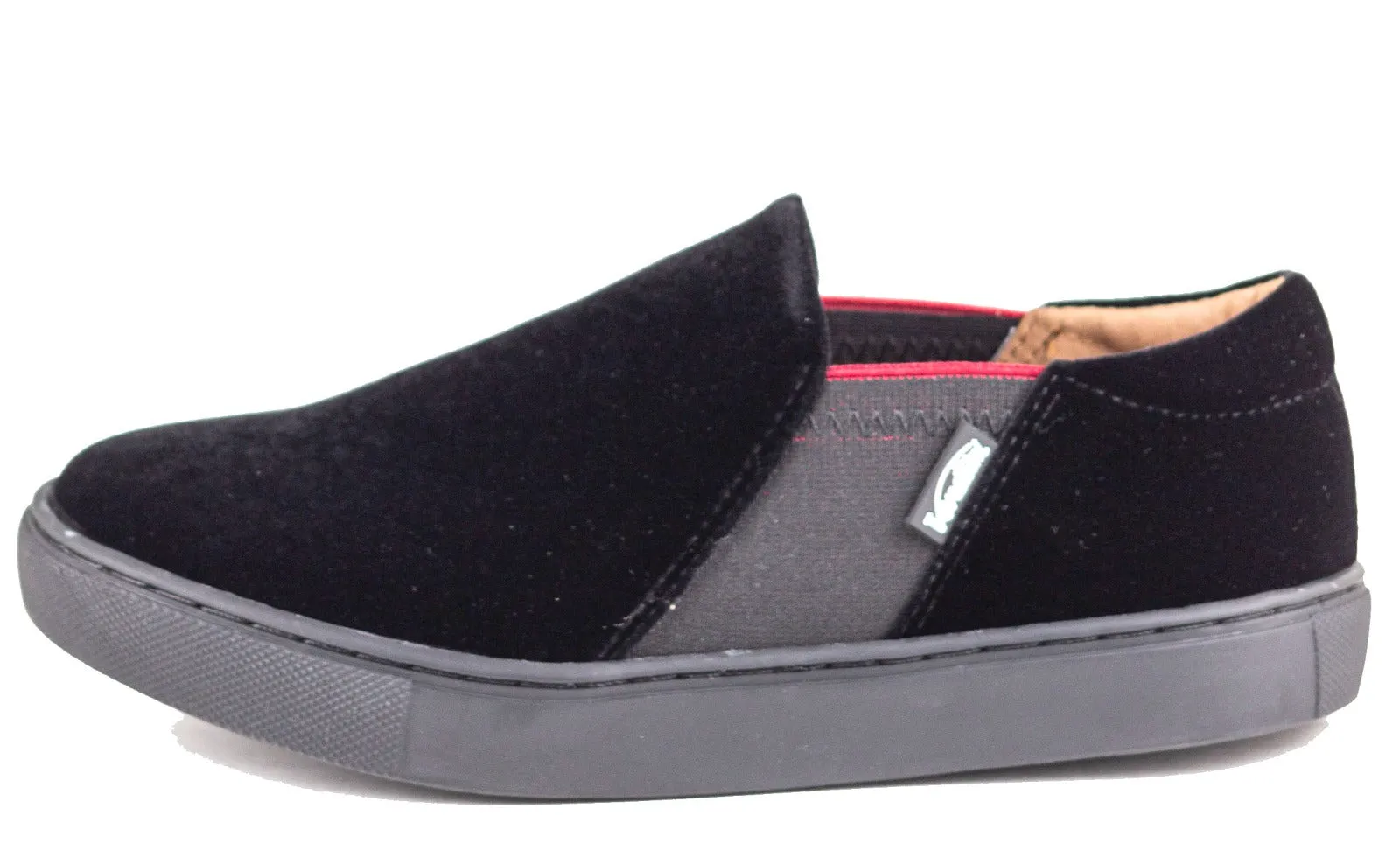 Venenttini Boy's June Black Valvet Casual Shoes